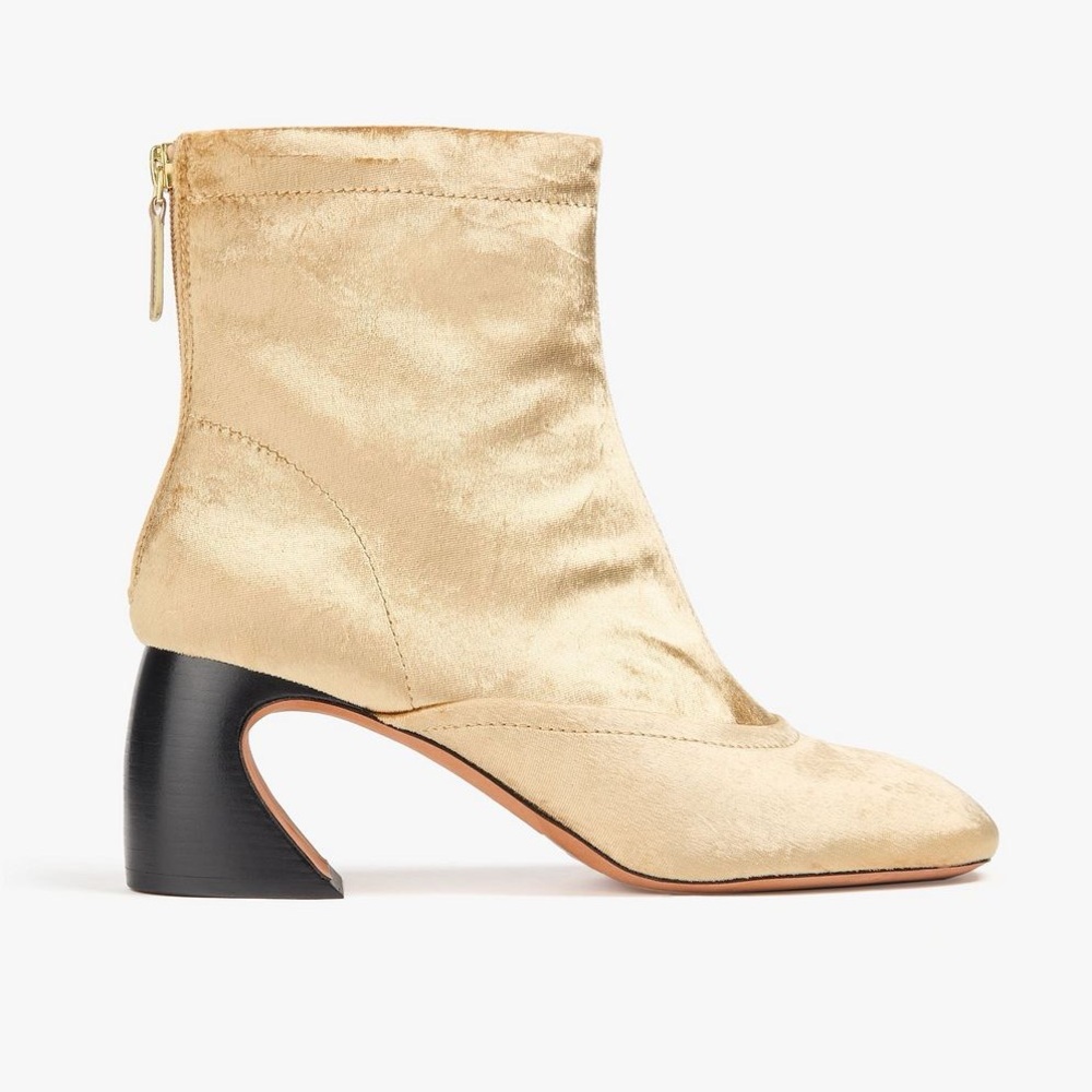 NEW 3.1 PHILLIP LIM ID soft velvet ankle boots Size 39 / US 9 Golden
